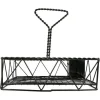 Store RETIF Corbeille "Caddy" Carr 25X25X24Cm Noir Metal