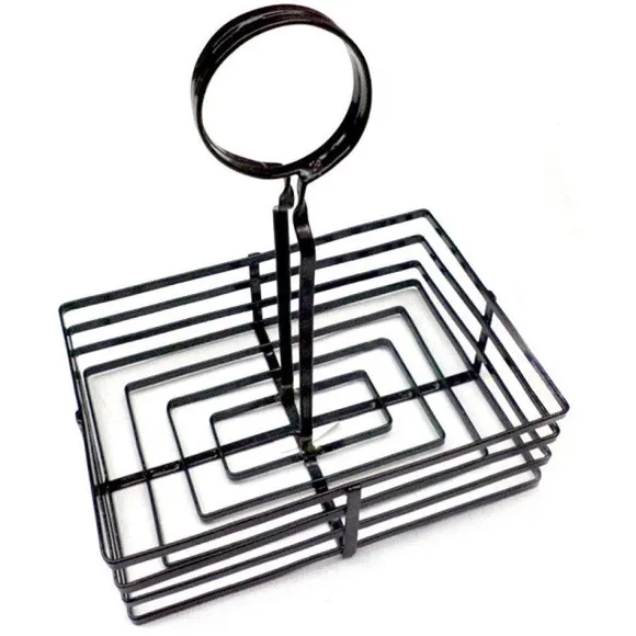 Clearance RETIF Corbeille Condiments M Tal Noir 20,5X15X23,5Cm
