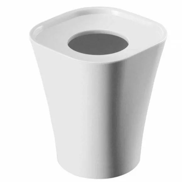 Shop RETIF Corbeille Support Sac Poubelle 15L Blanc - Hauteur 36 Cm