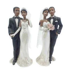 Fashion RETIF Couple De Maries De Couleur 21 X 9,2 X 6,5 Cm 2 Mod Ass - Par 6 Lots De 1