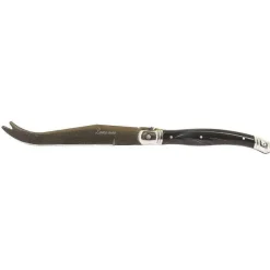 Hot RETIF Couteau Inox "Cheese" Manche Abs Noir Marbr 23X1,8 Cm - Par 200
