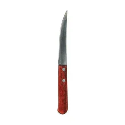 Fashion RETIF Couteau Inox "Savoie" Manche Bois Rivet Marron 21,5X1,7Cm - Par 100