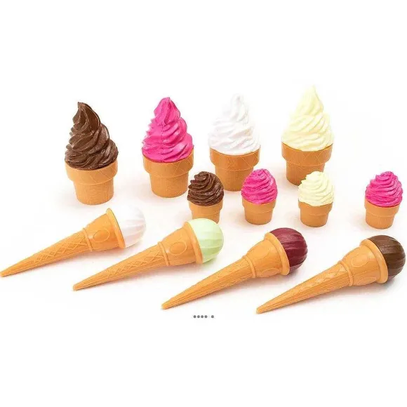 Discount RETIF Cr Mes Glaces Artificielles Assorties Lot De 12 En Plastique Souffl