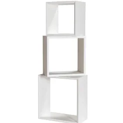 Clearance RETIF Cubes Blanc Fond Amovible En Option 31X20+35X20+40X20Cm - Par 3
