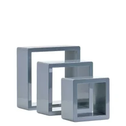 Cheap RETIF Cubes Gris Laqu 17X17+22X22+27X27Cm - Par 3