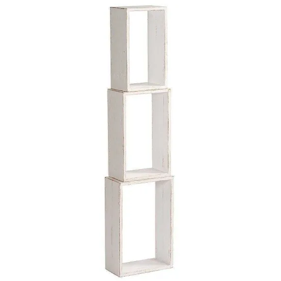 Store RETIF Cubes H Ritage Blanc 29X50 + 34X55 + 39X60 P19Cm - Set De 3