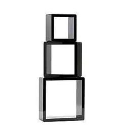 Fashion RETIF Cubes Noir Laqu 17X17+22X22+27X27Cm - Par 3