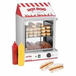 Shop RETIF Cuiseur Vapeur Hot-Dogs 50 Petits Pains Hot-Dogs Et 200 Saucisses 2 000 Wa