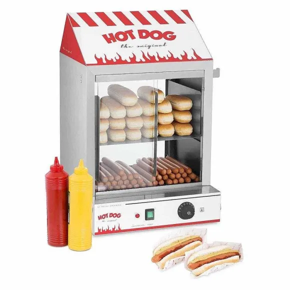 Shop RETIF Cuiseur Vapeur Hot-Dogs 50 Petits Pains Hot-Dogs Et 200 Saucisses 2 000 Wa