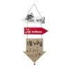 Flash Sale RETIF D Co De No L Pancarte 3 Fl Ches En Bois Avec D Co H51Cm