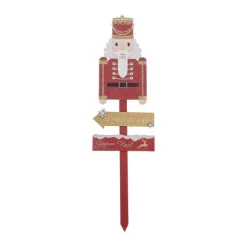 Cheap RETIF D Co De No L Pancarte En Bois Avec Casse Noisette Rouge Et Dor H120Cm