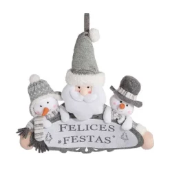 New RETIF D Co De No L Pancarte Joyeuses F Tes Avec 3 Peluches H38Cm