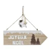 Best Sale RETIF D Co De No L Pancarte Joyeux No L En Bois Avec D Co Suspendre L 29Cm