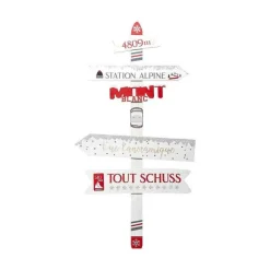 Cheap RETIF D Co De No L Pancarte Ski En Bois Suspendre H102Cm