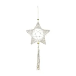 Cheap RETIF D Co De No L Suspension Toile En Corde Et Billes Dor Es H54Cm
