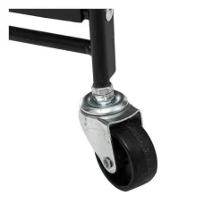 Cheap RETIF Desserte De Cuisine Roulante Pliable En Acier Noir Et Bois H85.8Cm