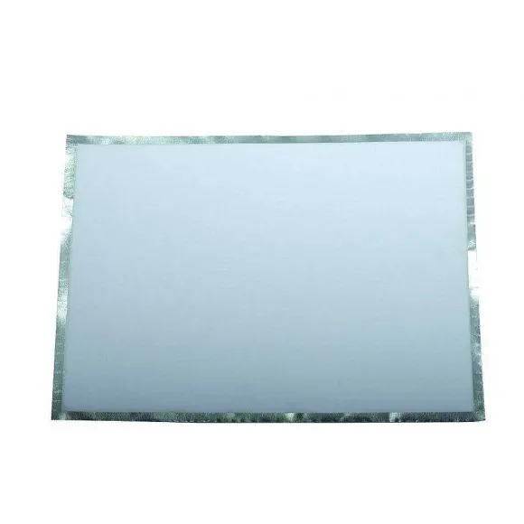 Best RETIF Dessous D'Assiette Jetable 31.5X45Cm Blanc Et Argent Rouleau 32 Pi Ces