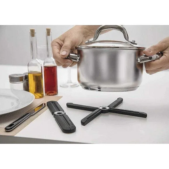 Store RETIF Dessous De Plat Design En Silicone Pliable Noir