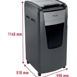 Discount RETIF Destructeur Optimum Auto+ 750M Coupe Micro P5 750 Feuilles Corbeille 140L