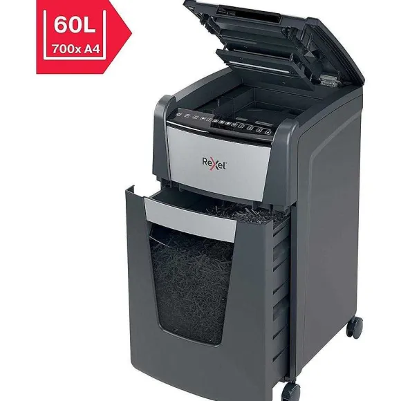 Flash Sale RETIF Destructeur Optimum Auto+ 300M Coupe Micro P5 300 Feuilles Corbeille 60L