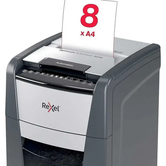 Flash Sale RETIF Destructeur Optimum Auto+ 300M Coupe Micro P5 300 Feuilles Corbeille 60L