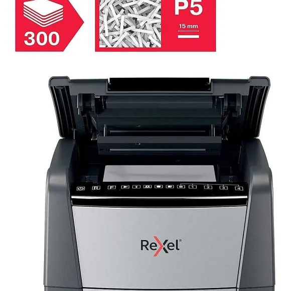 Flash Sale RETIF Destructeur Optimum Auto+ 300M Coupe Micro P5 300 Feuilles Corbeille 60L