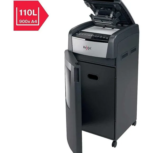 New RETIF Destructeur Optimum Auto+ 600X Coupe Crois E P4 600 Feuilles Corbeille 110L