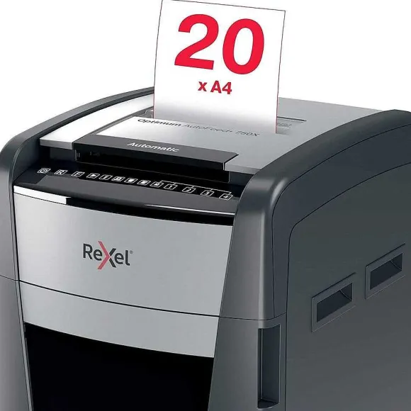 Shop RETIF Destructeur Optimum Auto+ 750X Coupe Crois E P4 750 Feuilles Corbeille 140L