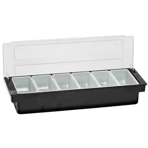 Outlet RETIF Distributeur Condiments 6 Compartiments Ps Chrome