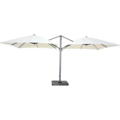 New RETIF Double Parasol D Port Carr En Aluminium 3X3M Cru