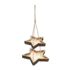 Sale RETIF Double Tag Re Toile Suspendre En Bois Floqu L 23Xh 24Cm