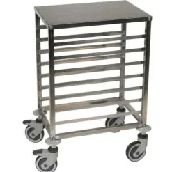 Outlet RETIF Echelle Inox Avec Plan De Travail 7 Niveaux