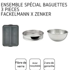Cheap RETIF Ensemble 3 Ustensiles Sp Cial Baguette Zenker