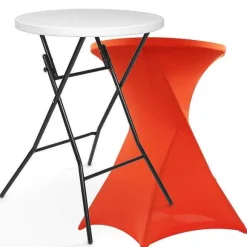 Online RETIF Ensemble Mange-Debout + Housse Orange Acier Rekkem 80 X 110 Cm