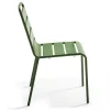 Fashion RETIF Ensemble Table D'Exterieur Et 8 Chaises En M Tal Vert Cactus