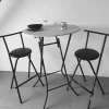 Best Sale RETIF Ensemble Table Mange Debout Ronde + 2 Tabourets Tissus /Vinyle.