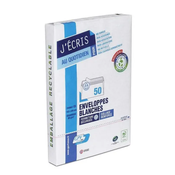 Flash Sale RETIF Enveloppes Blanches Auto-Adh Sives 160X229Mm En 80G - Par 50