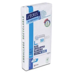 New RETIF Enveloppes Blanches Auto-Adh Sives Pr Cas Es 110X220Mm - Par 50