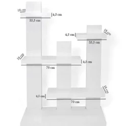 Best Sale RETIF Etag Re 5 Niveaux Blanc L100Xp34Xh143.50Cm