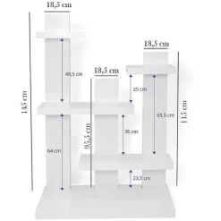 Best Sale RETIF Etag Re 5 Niveaux Blanc L100Xp34Xh143.50Cm