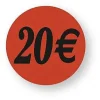 Best Sale RETIF Etiquette Adh Sive En Papier 20 Rouge Diam Tre 3,6Cm - Vendu Par 500