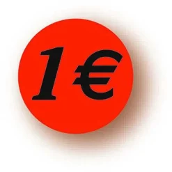Outlet RETIF Etiquette Adh Sive En Papier 1 Rouge Diam Tre 3,6Cm Par 500