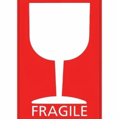 Store RETIF Etiquette Adh Sive "Fragile" Rouge 80X120Mm - Par 500
