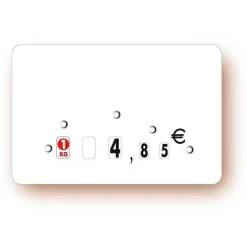 Outlet RETIF Etiquette Roulettes Sans Attachement 'Neutre' Blanc 12X8Cm Par 10