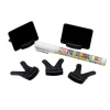 Online RETIF Etiquettes Noires 6X4Cm + Socles Par 25 + Marqueur Craie Blanc Pte Fine 1Mm