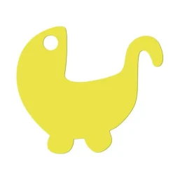 Outlet RETIF Etiquettes Poussette Jaune 5 X 4.3 Cm - Par 24 Lots De 50