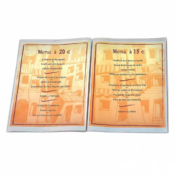 Store RETIF Etui Transparent Double Format A4 - Par 10