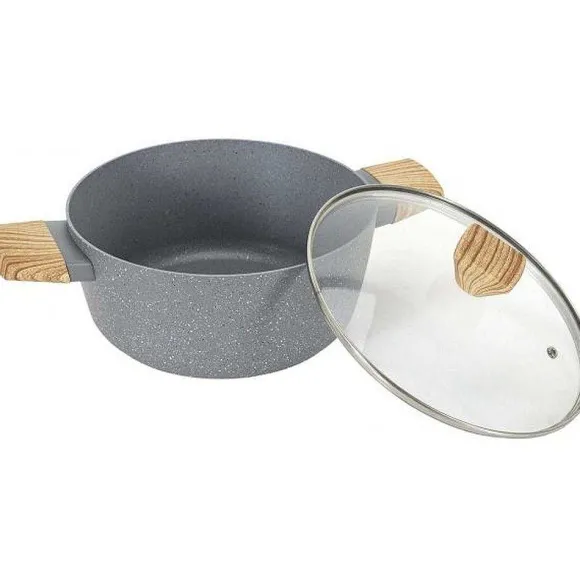 Best RETIF Faitout En Aluminium Forg Poign Es Effet Bois 24Cm