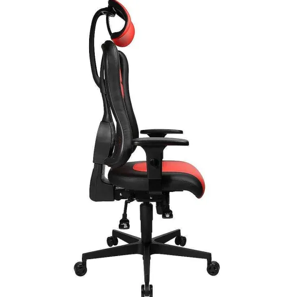Online RETIF Fauteuil Baquet Gamer Race Avec T Ti Re Et Accoudoirs En Coloris Rouge Et Noir