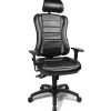 Best RETIF Fauteuil Baquet Simili Cuir Noir Surpiqu En Rouge